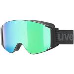 uvex g.gl 3000 TO - Skibrille für Damen und Herren - mit Wechselscheibe - vergrößertes, beschlagfreies Sichtfeld - black matt/green-clear - one size