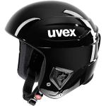 uvex race + - Skihelm für Damen und Herren - optimierte Belüftung - erweiterbar mit Kinnbügel - all black - 51-52 cm