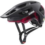 uvex REACT MIPS MTB Helm Kinder black/ruby red matt 59-61