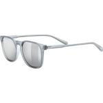Graue Uvex Quadratische Sportbrillen polarisiert aus Kunststoff für Herren 