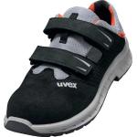 Schwarze Uvex Safety Outdoor Schuhe für Herren Übergrößen 