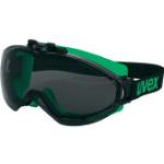 Uvex Schutzbrille ultrasonic 9302.045, Schweißer-Vollsichtbrille, getönt / schwarz-grün