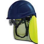 UVEX Schutzhelm pheos S-KR IES mit Schutzbrille und Nackenschutz - Arbeitsschutz-Helm - Set inkl. Schutzbrille mit BG Bau Förderung - Farbe:blau