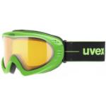uvex Skibrille Cevron (Farbe: 7129 green mat, lasergold lite/claer)