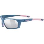 Blaue Uvex Sportstyle Beachvolleyball Sonnenbrillen für Herren 