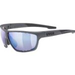 Dunkelgraue Uvex Sportstyle Outdoor Sonnenbrillen für Herren 