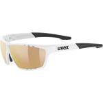 Weiße Uvex Sportstyle Outdoor Sonnenbrillen für Herren 