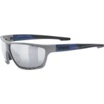 Reduzierte Graue Uvex Sportstyle Verspiegelte Sonnenbrillen für Herren 