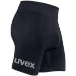 Schwarze Gepunktete Sportliche Uvex Safety Herrenboxershorts Größe 4 XL 