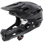 uvex jakkyl hde 2.0 BOA - sicherer MTB-Helm für Damen und Herren - optimale Passform - abnehmbarer Kinnschutz - black matt - 56-61 cm