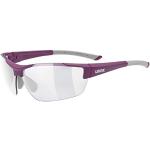 uvex Unisex – Erwachsene, sportstyle 612 VL Sportbrille, selbsttönend, purple mat/smoke, one size