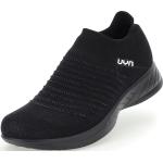 Schwarze UYN Damenlaufschuhe aus Textil atmungsaktiv Größe 38 