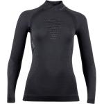 Schwarze Sportliche Langärmelige UYN Rollkragen Rollkragenshirts für Damen Größe M für den für den Winter 