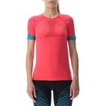 UYN LADY RUNNING ULTRA1 OW SHIRT SH_ SL_ - Rose Red/Lillac/Peacock - S
