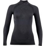 Schwarze Sportliche Langärmelige UYN Rollkragen Rollkragenshirts aus Polyamid für Damen Größe XS für den für den Winter 
