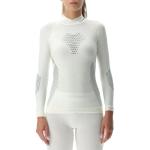 Weiße Sportliche Langärmelige UYN Rollkragen Rollkragenshirts aus Polyamid für Damen Größe XS für den für den Winter 