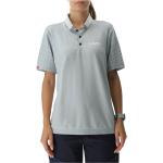 Reduzierte Graue Maritime Kurzärmelige UYN Kurzarm-Poloshirts mit Knopf aus Polyamid für Damen Größe L 