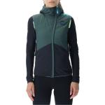 UYN WOMAN CROSSOVER OW PADDED VEST FULL ZIP - Deep Forest/Black/Pale Lime - XL