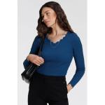 V-Ausschnitt-Pullover LAURA SCOTT blau (royalblau (aus nachhaltigem material)) Damen Pullover V-Pullover
