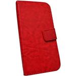 Rote V-Design iPhone Hüllen Art: Flip Cases mit Bildern aus Kunstleder 