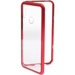 V-Design MMC 004 Magic Magnetcase für Huawei P Smart 2019 Rot Hinten Gehärtetes Glas Voller Schutz Case Cover Etui Kompatibel mit Huawei P Smart 2019