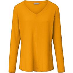 V-Pullover aus 100% Premium-Kaschmir include gelb