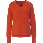 Reduzierte Orange Marc Cain V-Ausschnitt Kaschmir-Pullover aus Kaschmir Handwäsche für Damen Größe M 