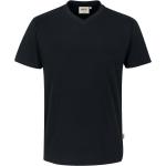 Schwarze Sportliche Hakro Classic V-Ausschnitt V-Shirts für Herren Größe L 