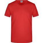 Rote James & Nicholson Slim Fit Hemden für Herren Größe M 