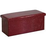 Rote Rechteckige Kleinmöbel aus Kunstleder Breite 0-50cm, Höhe 0-50cm, Tiefe 0-50cm 
