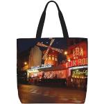 VACSAX Tote Bag für Frauen Ölgemälde Ente Druck Schulter Taschen Casual Handtaschen, Moulin Rouge, Einheitsgröße