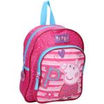 Pinke Vadobag Peppa Wutz Kinderrucksäcke aus Polyester mit Außentaschen zum Schulanfang 