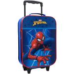 Blaue Vadobag Spiderman Kindertrolleys aus Polyester mit Rollen zum Schulanfang 