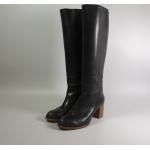 Schwarze Vagabond High-Heel Stiefel aus Leder für Damen Größe 39 
