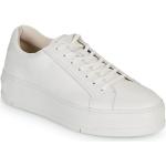 Weiße Vagabond Low Sneaker aus Leder für Damen Größe 38 mit Absatzhöhe bis 3cm 
