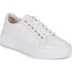 Reduzierte Weiße Vagabond Zoe Nachhaltige Low Sneaker aus Leder für Damen Größe 37 mit Absatzhöhe 3cm bis 5cm 