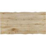 Reduzierte Braune Valdera Tischplatten geölt aus Massivholz Breite 100-150cm, Höhe 200-250cm, Tiefe 0-50cm 