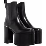 Reduzierte Schwarze VALENTINO Plateauabsatz Stiefeletten & Boots mit Nieten mit Nieten aus Leder für Damen Größe 39 