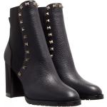 Reduzierte Schwarze VALENTINO Rockstud Ankle Boots & Klassische Stiefeletten aus Leder für Damen Größe 36 