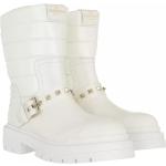 Reduzierte Weiße VALENTINO Rockstud Ankle Boots & Klassische Stiefeletten aus Kalbsleder wasserdicht für Damen Größe 36 