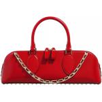 Reduzierte Rote VALENTINO Bowlingtaschen aus Leder für Damen 