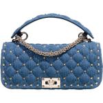 Valentino Garavani Crossbody Bags - Rockstud Spike Shoulder Bag - Gr. unisize - in Blau - für Damen