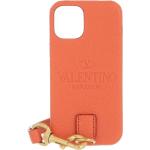 Reduzierte Orange VALENTINO iPhone 12 Mini Hüllen aus Kalbsleder für Herren mini 