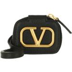 Valentino Garavani Handyhüllen - V Logo Signature Airpod Case Calf Leather - in black - für Damen