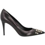 Reduzierte Schwarze Lack-Optik VALENTINO High Heels & Stiletto-Pumps mit Nieten aus Leder für Damen Größe 39,5 