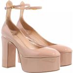 Reduzierte Beige VALENTINO High Heels & Stiletto-Pumps aus Leder für Damen Größe 37 