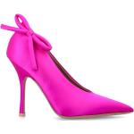 Reduzierte Pinke VALENTINO Spitze High Heels & Stiletto-Pumps aus Satin für Damen Größe 37 mit Absatzhöhe über 9cm 
