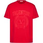 Reduzierte Rote Kurzärmelige VALENTINO T-Shirts für Herren Größe L 