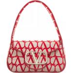Valentino Garavani Satchel Bag - Loco Medium Shoulder Bag - Gr. unisize - in Beige - für Damen