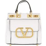 Valentino Garavani Satchel Bag - Rockstud Alcove Mini Handle Bag - Gr. unisize - in Weiß - für Damen
